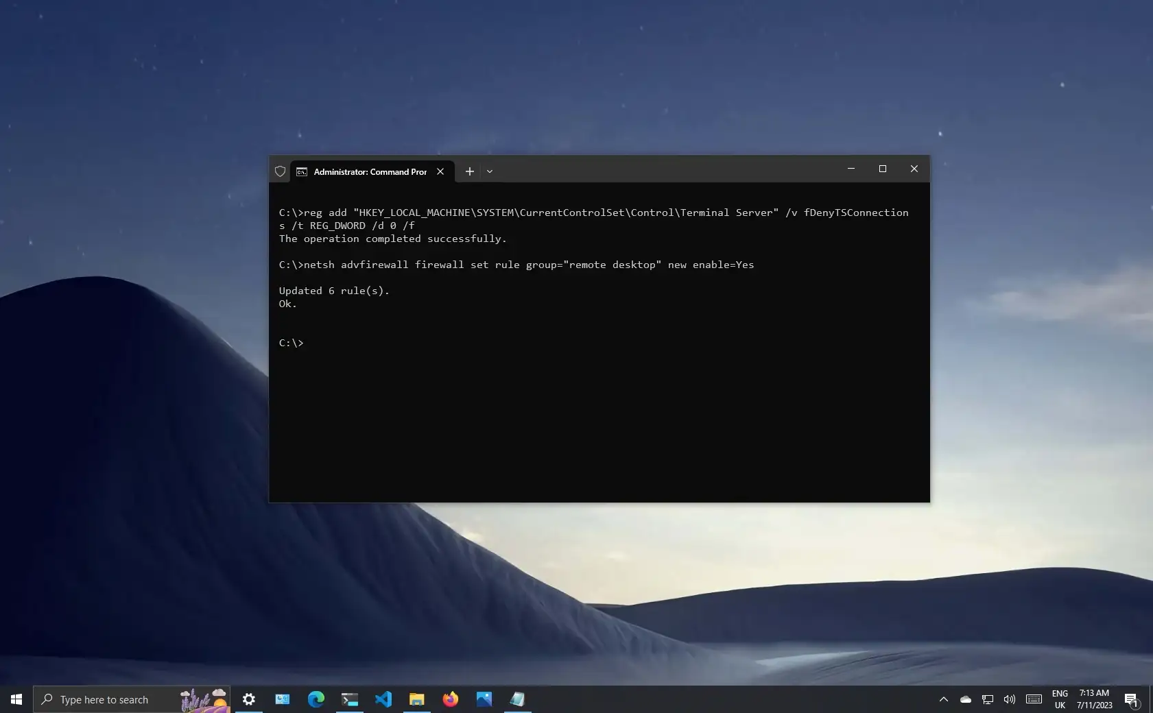 You are currently viewing Enable Remote Desktop Windows 10 Command Line: Effortless Guide for Beginners