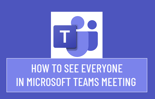 How to See Everyone on Teams