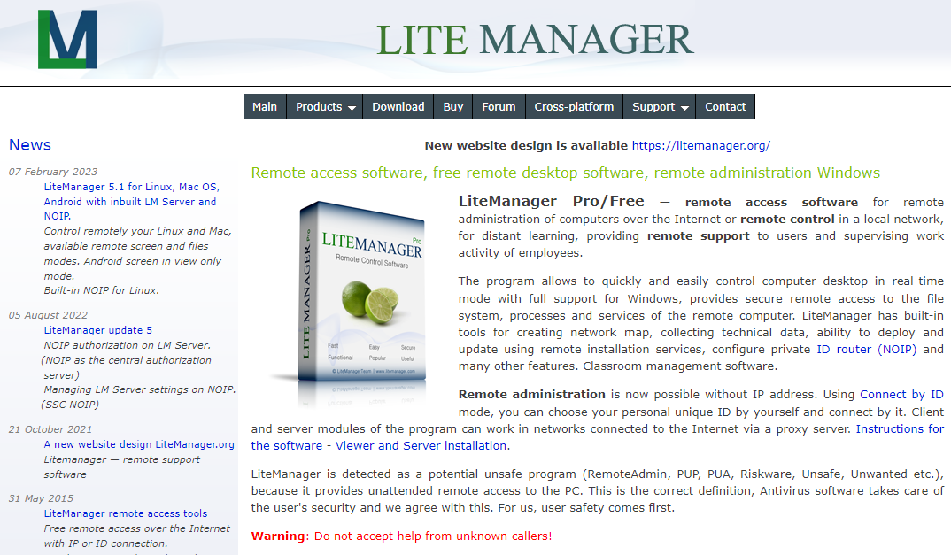 Lite Manager ipad remote support 